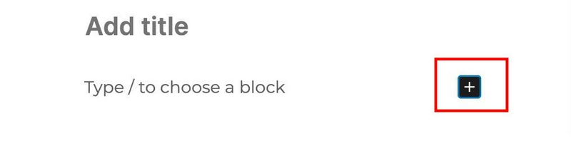 Add block in the post