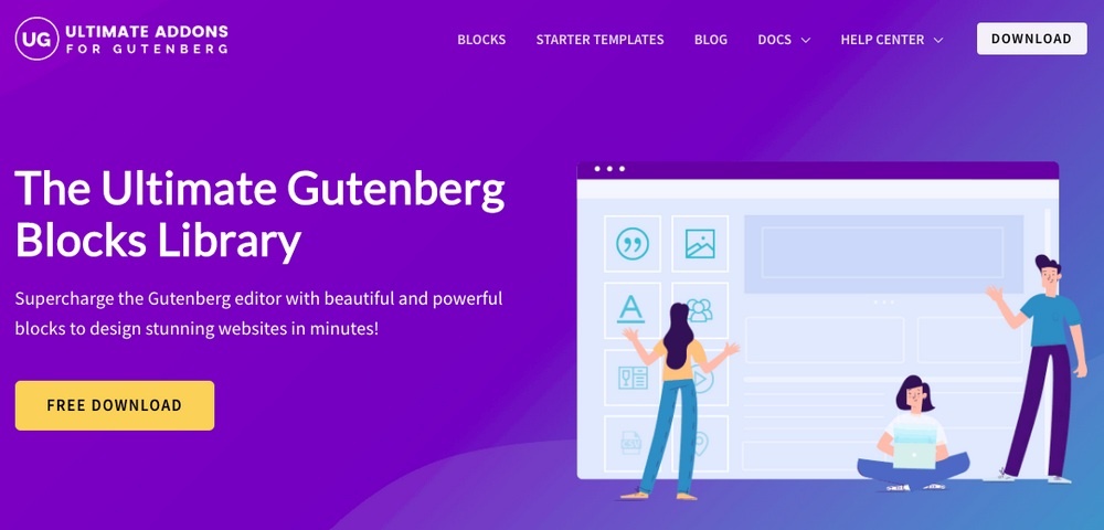 Ultimate Addons for Gutenberg plugin