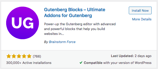 Ultimate Addons for Gutenberg
