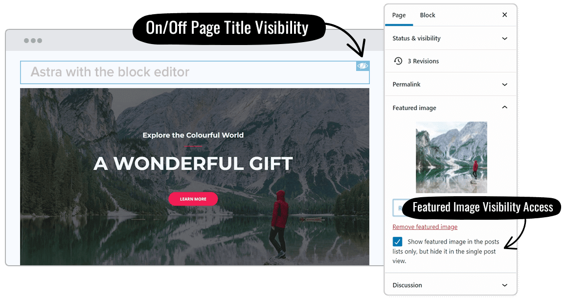 Visibilité du titre Astra
