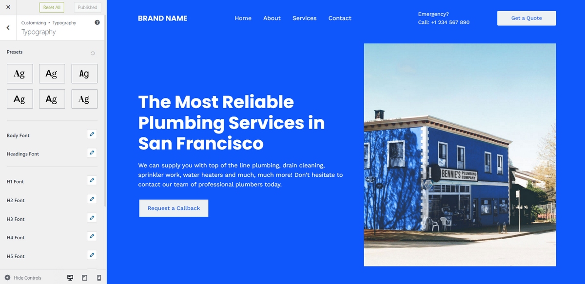 Mise à jour de la typographie Astra